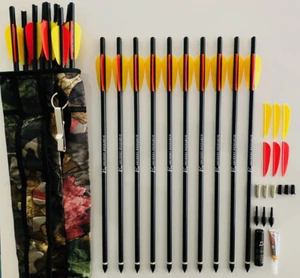 SET: 20 Armbrustbolzen 17" Aluminium 2219 Feder 2,6" + div. Zubehör Ek Archery - Bild 1 von 10