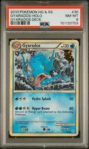 2010 Pokemon HGSS Trainer Kit #30 Gyarados-Holo PSA 8 - Picture 1 of 2