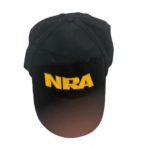 Gorra bordada de membresía de la NRA ajustable negra dorada bandera de EE. UU. gancho lazo - Imagen 1 de 12