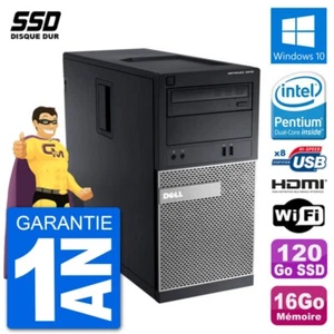 PC DELL 3010 MT G2020 RAM 16Go SSD 120Go HDMI Windows 10 Wifi - Imagen 1 de 3