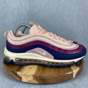 Nike Air Max 97 Zapatos Para Mujer Talla 9.5 Rosa Tenis Correr Rayas Ciruela Tiza - Imagen 1 de 10