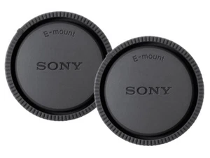 2 x Rear Lens Caps Covers for Sony NEX-3N NEX-7 E-Mount SONY Logo - UK STOCK - Picture 1 of 5