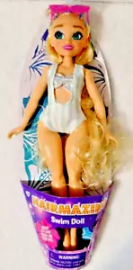 NEW Hairmazing Fashion Doll Blonde Hair with Blue Swim Suit and Pink Sunglasses - Picture 1 of 34