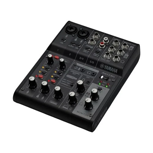 YAMAHA AG06MK2 B 6ch Live Streaming Mixer Black AG 06 AG06 MK2 AG06MK2B JP
