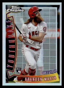 2022 Topps Chrome SONIC BRANDON MARSH YOUTHQUAKE ANGELS RC YQ-9 - Picture 1 of 2