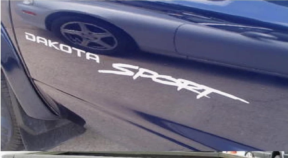 1998 - 2001 DODGE DAKOTA SPORT DOOR NAMES TWO DECAL SET - Image 1 of 2