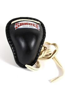 Sandee Black Metal Muay Thai Groin Guard Kick Boxing Sparring Fight Groin Cup
