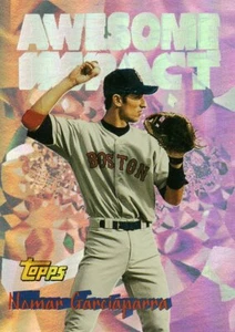 RARE 1997 NOMAR GARCIAPARRA RED SOX TOPPS AWESOME IMPACT PARALLEL CARD ! - Picture 1 of 1
