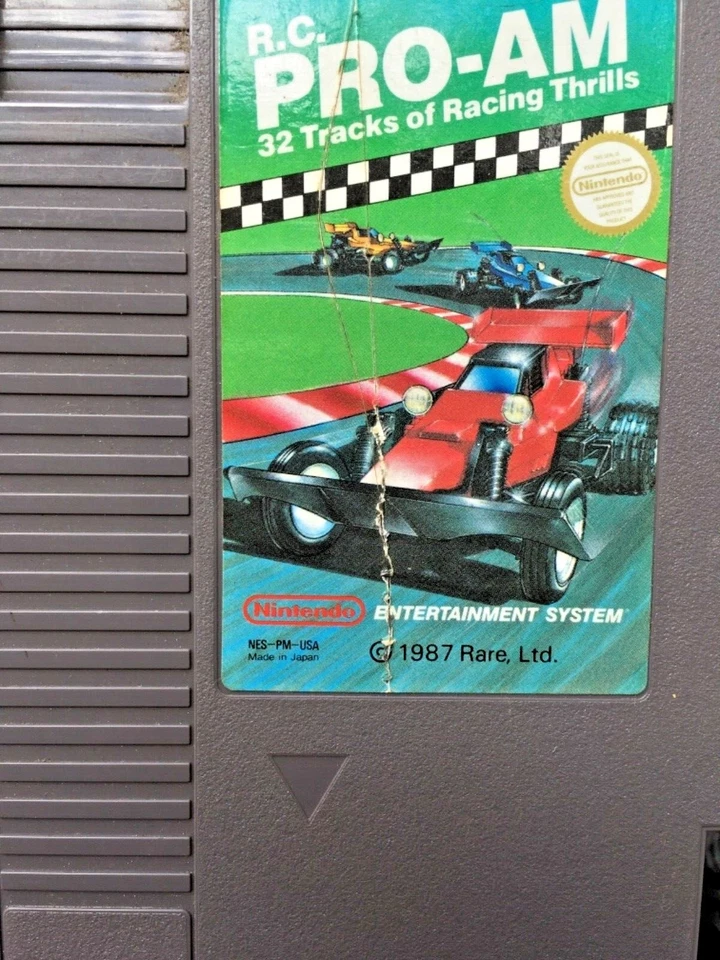 R.C. PRO-AM -- NES Nintendo RACING Original Game Good Condition  - Image 1 of 1