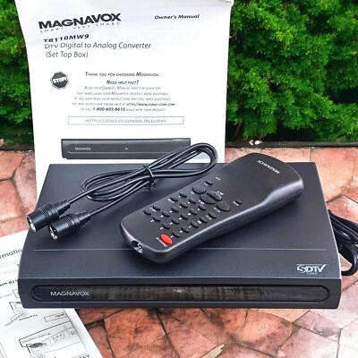 Magnavox DTV Digital to Analog TV Converter with Remote TB110MW9 New Open Box - Image 1 of 4