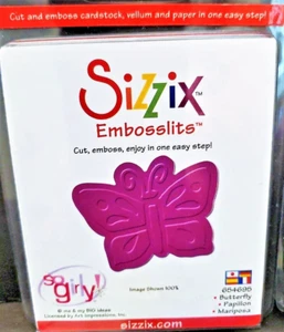 Butterfly Sizzix Sizzlits Embosslits Embossing Die 654695 Cuts & Embosses NEW! - Picture 1 of 4