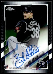 2021 Topps Chrome Rookie Autographs Ryan Castellani Auto Colorado Rockies #RA-RC