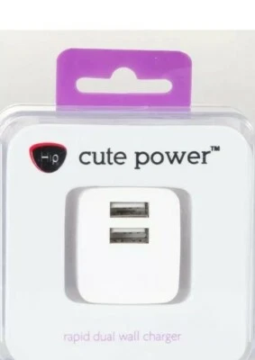 Cargador de pared doble rápido IHip Cute Power 2.1A Foto 1 de 2
