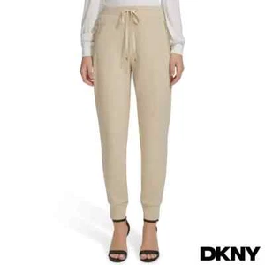 DKNY Damen Hose mit Bündchen in Pebble Medium & Large NEU - Bild 1 von 5
