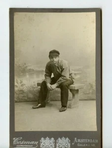 Vintage Kabinettkarte berühmter niederländischer Schauspieler Louis Bouwmeester Max Cosman Foto - Bild 1 von 2