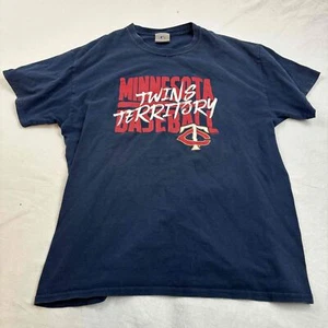 Minnesota Twins MLB Badeball T-Shirt Red Blue Short Sleeve Crew Neck M - Picture 1 of 5