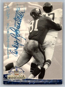 1994 Ted Williams  Roger Staubach's NFL Andy Robustelli HOF Signed Auto TC1090