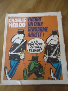 CHARLIE HEBDO N°462 GENDARME FLIC MESRINE ARRET REISER WOLINSKI 20 sept 1979 - Picture 1 of 1