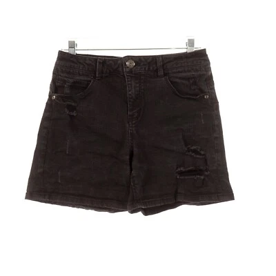 Pantalones cortos de jean Jolt negros desgastados para niños 7 Foto 1 de 4