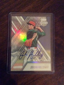 2017 Elite Extra Edition Jordan Holloway Autograph Miami Marlins 