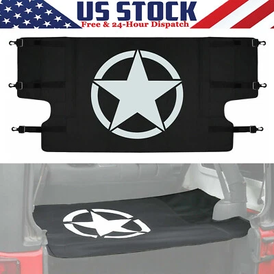 Capa traseira de carga porta-malas protetor de segurança para Jeep Wrangler JK JKU Sports 4 portas - Imagem 1 de 4