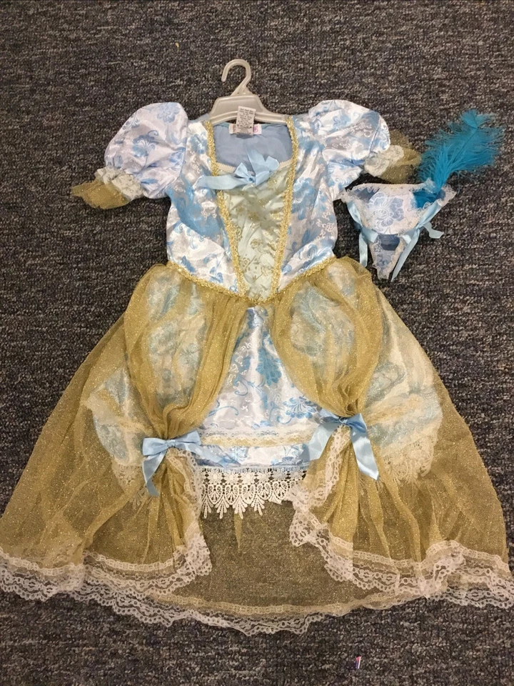 Princesa Paraíso Madame Florencia Disfraz de Halloween Vestido Azul Sombrero Talla Med Nuevo con Etiquetas Foto 1 de 4