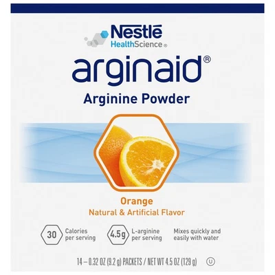 Suplemento oral Nestlé Arginaid naranja 0,32 oz. Pack 56 Ct Foto 1 de 3