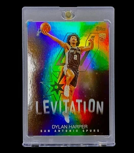 DYLAN HARPER ROOKIE BLACK REFRACTOR PRIZM HOLO SP Insert Foil Non Auto - SPURS - Picture 1 of 6