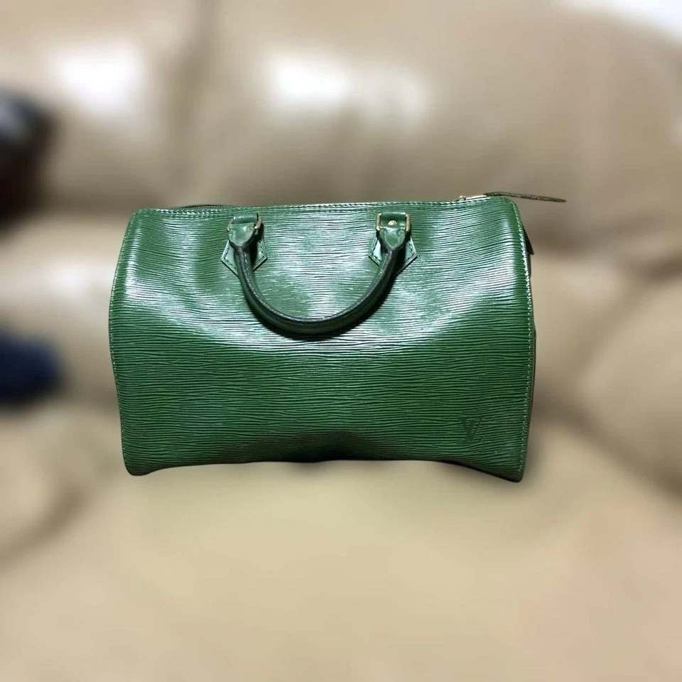 Louis Vuitton Speedy 30 Borneo Green Epi Bag From JAPAN - Image 1 of 4