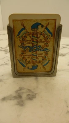 ancien jeu de 54 cartes de l'an II révolutionnaire étui en étain   - old games - Photo 1/4