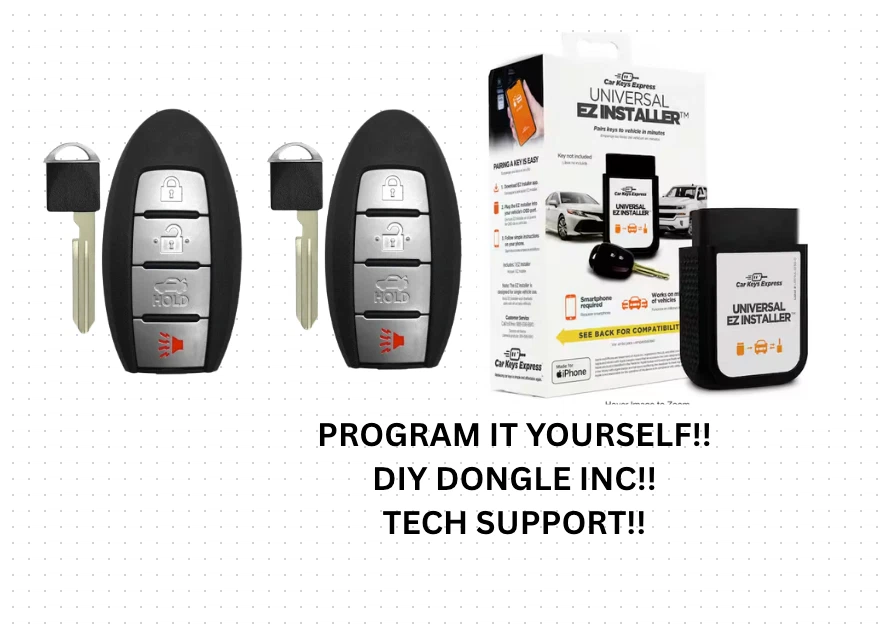 DIY PAIR OF 2007-2012 NISSAN ALTIMA MAXIMA SMART KEYS PROGRAMMER INCLUDED!! - Image 1 of 1