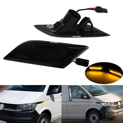 2x LED SEITENBLINKER SCHWARZ SMOKE Blinker FÜR VW T6.1 Multivan facelift ab 2020 - Bild 1 von 4