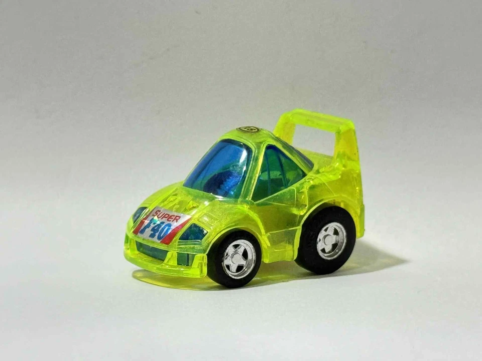 Choro Q Ferrari Super F-40 Amarillo Verde Transparente No. 037 Hecho en Japón Takara HG Foto 1 de 4