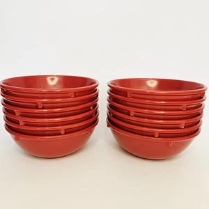 12 Carlisle Dallas Ware 14oz Pañal Rojo Sopa Postre Cereal Cuenco *Buen Estado Raro - Imagen 1 de 4