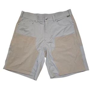 Howler Bros Brothers Waterman Arbeitsshorts Herren 38 grau/hellbraun Doppelknie Ripstop - Bild 1 von 10