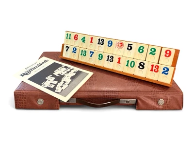Vintage Pressman Tournament Rummikub Game 1985 in Travel Briefcase No Timer - Image 1 of 4
