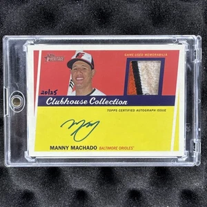 MANNY MACHADO 2016 TOPPS HERITAGE CLUBHOUSE AUTO AUTOGRAMM PATCH #20/25 - Bild 1 von 6