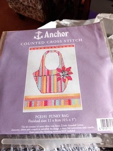Anchor Funky Bag/oriental Bag Bundle Cross Stitch Kit - Picture 1 of 4