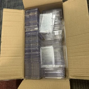 100 Lot NEW/ Lightly Used One Touch Magnetic Card Holders Various Sizes - Picture 1 of 1
