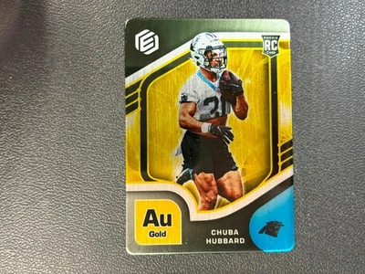 Chuba Hubbard 2021 Elements GOLD Metal RC Carolina Panthers 1/99 E27 - Image 1 of 2