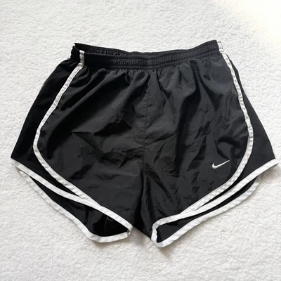 Nike Dri-FIT Tempo Running Shorts XS Black White Trim Athletic Women’s Lined Gym - Image 1 of 4