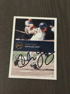 2000 Just Minors Just the Preview 2K 91 CHRIS TRUBY Auto Autographed HAND SIGNED - Image 1 of 2