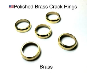 🇺🇸Brass Crack Rings D2 Olt style Duck Calls 5 Pack - Picture 1 of 6