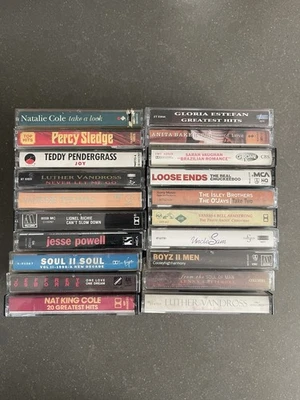 Lot /R&B Cassette 20 Tapes 80s/ 90s Boys 2men, Ashford, Shana, Ingram, Color Me - Image 1 of 4