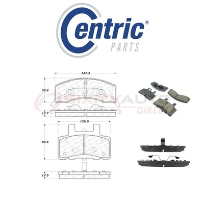 Centric Posi Quiet Disc Brake Pads w Shims for 1989-2000 Chevrolet K2500 oa — 第 1/4 张图片