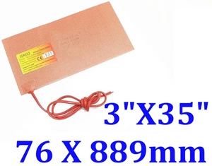 3" X 35"  76 X 889mm 525W JSR CE UL Silicone Rubber Heating Blanket Factory Sale - Picture 1 of 12