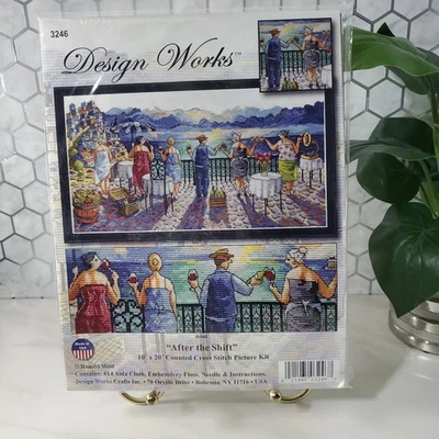 Kit de imágenes de punto de cruz contado Design Works After The Shift 10" x 20" sellado Foto 1 de 4