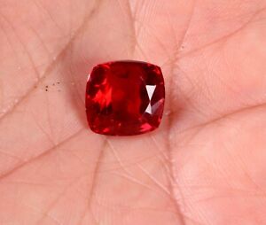  GGL Certified Natural  Mozambique Red Ruby Cushion Shape Gemstone 11.40 Cts 