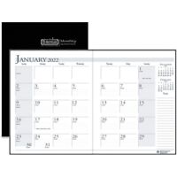 Monthly 8.5 x 11 Inches HOD26002-18 January House of Doolittle 2018 Economy Calendar Planner December Black Cover 