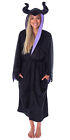 Disney Villains Women's Maleficent Costume Fleece Plush Robe Bathrobe